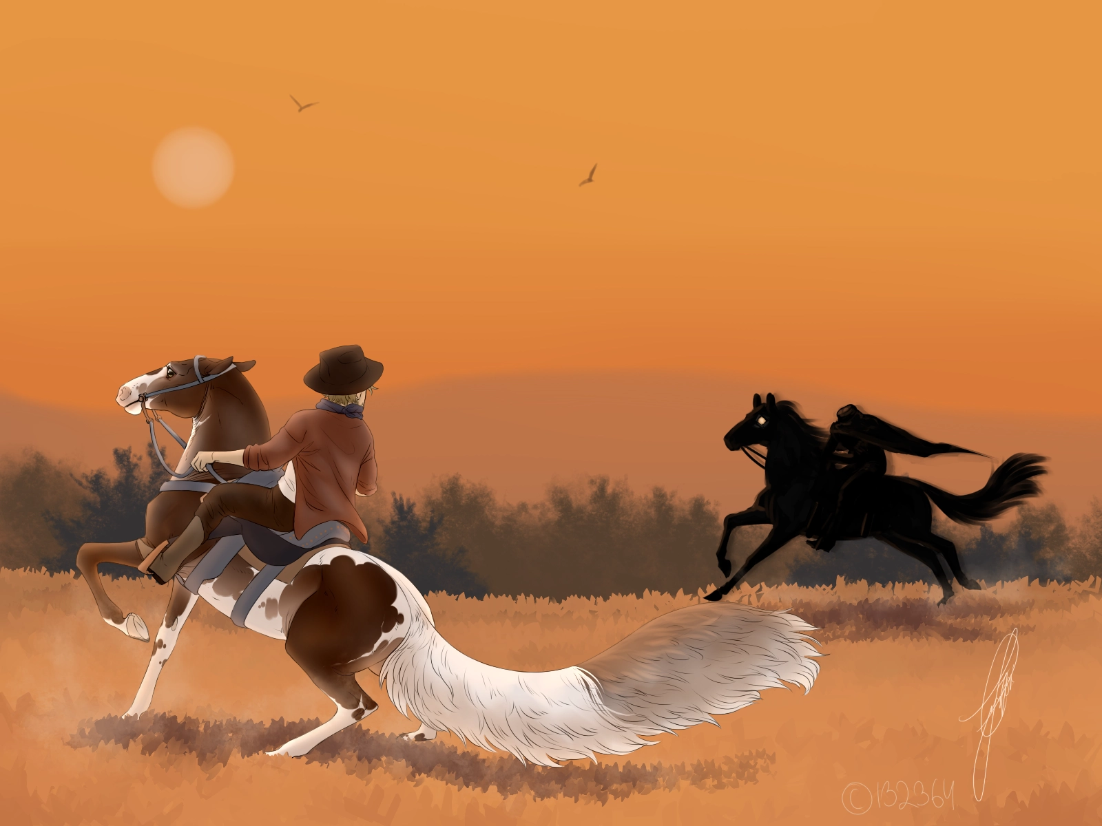 Click to view larger size Prompt 17 - Headless Horseman Hunt